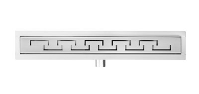 304 Stainless Steel Lineari Shower Channel Grieg Key Pattern Grate SC06NB